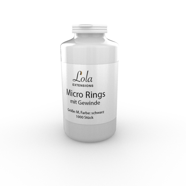1000 Micro Rings mit Gewinde Größe M
